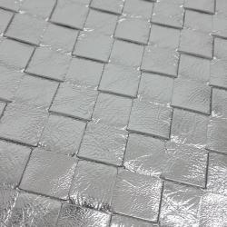 Pre Owned Bottega Veneta Silver Mesh Clutch Bag