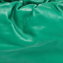 Pre Owned Bottega Veneta Green Leather The Chain Pouch Bag