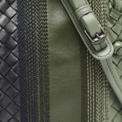 Pre Owned Bottega Veneta Yellow Intrecciato Leather Embroidered Nodini Crossbody Bag