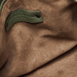 Pre Owned Bottega Veneta Yellow Intrecciato Leather Embroidered Nodini Crossbody Bag