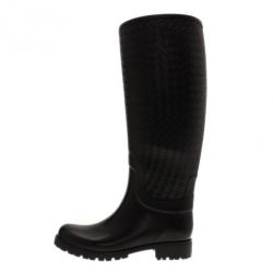 Pre Owned Bottega Veneta Intreciatto Rain Boots Size 40