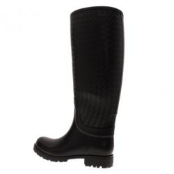 Pre Owned Bottega Veneta Intreciatto Rain Boots Size 40