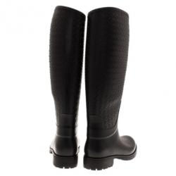 Pre Owned Bottega Veneta Intreciatto Rain Boots Size 40