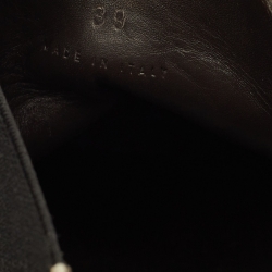 Pre Owned بوت بوتيغا فينيتا جلد كريمي تشيلسي مقاس 39