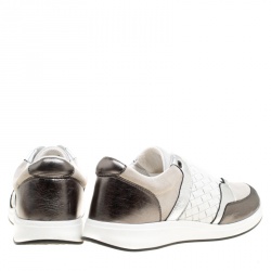 مملوكة مسبقًا حذاء رياضي بوتيغا فينيتا جلد أنترشياتو ثلاثي اللون وسويدي مقاس 39.5