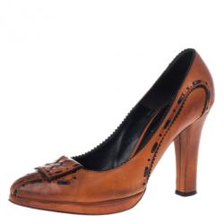 Pre Owned Bottega Veneta Intrecciato Pumps Size 36.5