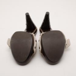 Pre Owned Bottega Veneta Beige Intrecciato Clog Sandals Size 38