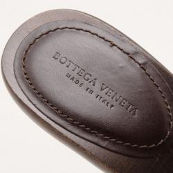 Pre Owned Bottega Veneta Beige Intrecciato Clog Sandals Size 38