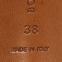 Pre Owned Bottega Veneta Burgundy Intrecciato Leather Slides Size 38