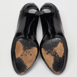 Bottega Veneta Black Croc Leather Round Toe Pumps Size 37