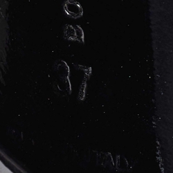 Bottega Veneta Black Croc Leather Round Toe Pumps Size 37