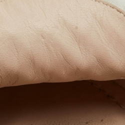 Pre Owned Bottega Veneta Cream/White Leather Loafers  Size 37