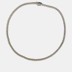 Pre Owned Boucheron Riviere Vendome Necklace White Gold Diamond