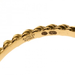 Boucheron Serpent Boheme Citrine 18k Yellow Gold Ring Size 56