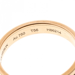 Boucheron Quatre Classique Brown PVD & 18k Rose Gold Band Ring Size 56
