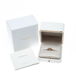 Boucheron Quatre Classique Brown PVD & 18k Rose Gold Band Ring Size 56