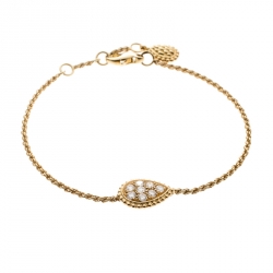 Boucheron Serpent Boheme 18k Yellow Gold And Diamonds S Motif Bracelet
