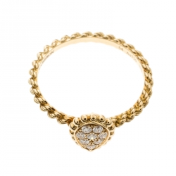 Boucheron Serpent Boheme 18k Yellow Gold And Diamonds XS Motif Ring