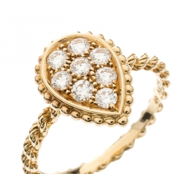 Boucheron Serpent Boheme 18k Yellow Gold And Diamonds S Motif Ring