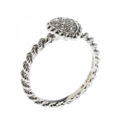 Boucheron Serpent Boheme 18k White Gold And Diamonds XS Motif Ring