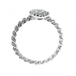 Boucheron Serpent Boheme 18k White Gold And Diamonds XS Motif Ring