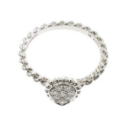 Boucheron Serpent Boheme 18k White Gold And Diamonds XS Motif Ring
