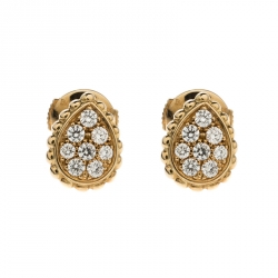 Boucheron Diamond Gold Serpent Boheme Earrings