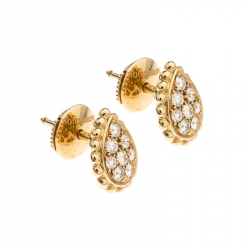Boucheron Diamond Gold Serpent Boheme Earrings