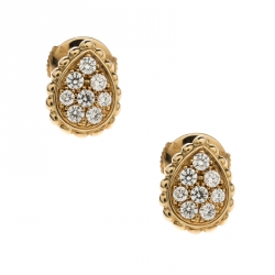 Pre Owned Boucheron Diamond Gold Serpent Boheme Earrings