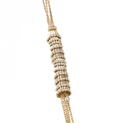 Boucheron Frou Frou 18k Yellow Gold Diamonds And Tourmaline Bead Necklace