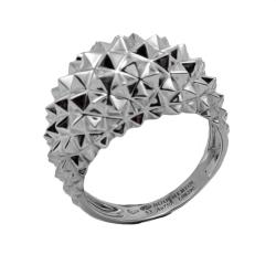 Boucheron White Gold Hedgehog Diamond Ring Size 53
