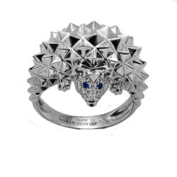 Boucheron White Gold Hedgehog Diamond Ring Size 53