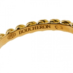 Boucheron Serpent Boheme Diamond 18K Yellow Gold XS Motif Ring Size 51