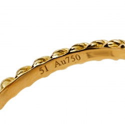 Boucheron Serpent Boheme Diamond 18K Yellow Gold XS Motif Ring Size 51