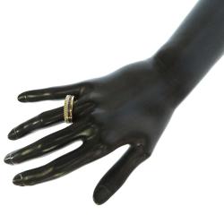 Pre Owned Boucheron 18K Yellow Gold, Rose Gold, White Gold Diamond Quatre Classic Ring Size EU 65