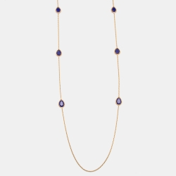 مملوكة مسبقًا Boucheron Serpent Boheme Lapis Lazuli 18k Yellow Gold Station Necklace