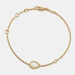 Boucheron Serpent Boheme Mother of Pearl 18k Yellow Gold XS Motif Bracelet