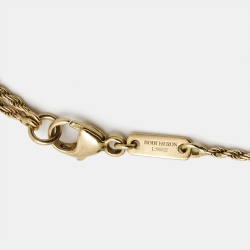 Pre Owned Boucheron Serpent Boheme Turquoise Diamond 18k Yellow Gold XS Model Bracelet