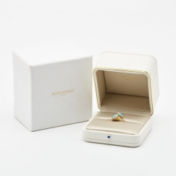 Boucheron Toi Et Moi Serpent Boheme Turquoise 18k Yellow Gold Ring Size 51