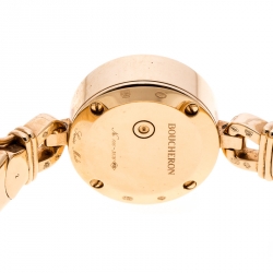 Boucheron Mother of Pearl Diamond & 18k Rose Gold Ma Jolie Women's Wristwatch 18MM