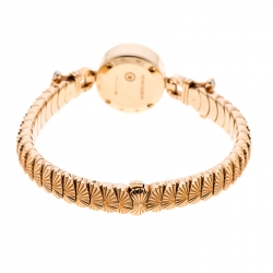 Boucheron Mother of Pearl Diamond & 18k Rose Gold Ma Jolie Women's Wristwatch 18MM