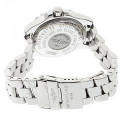 Breitling Ivory Stainless Steel Colt Oceane A7738053 Women's Wristwatch 33 mm