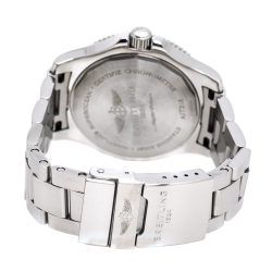 Pre Owned Breitling Blue Stainless Steel Superocean II A17316 Women's Wrstwatch 36 mm