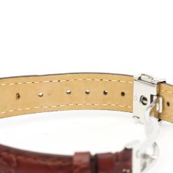 Breitling White 18K Yellow Gold And Stainless Steel Callistino Quartz B52345 Women's Wristwatch 28 MM