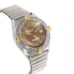 Pre Owned Breitling Bronze 18K Yellow Gold And Stainless Steel Callisto B57045 Women's Wristwatch 34 MM
