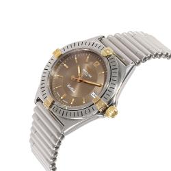 Pre Owned Breitling Bronze 18K Yellow Gold And Stainless Steel Callisto B57045 Women's Wristwatch 34 MM