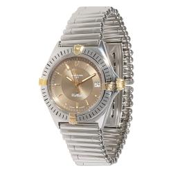 Pre Owned Breitling Bronze 18K Yellow Gold And Stainless Steel Callisto B57045 Women's Wristwatch 34 MM