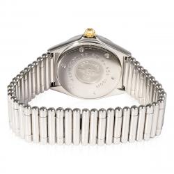 Pre Owned Breitling Bronze 18K Yellow Gold And Stainless Steel Callisto B57045 Women's Wristwatch 34 MM