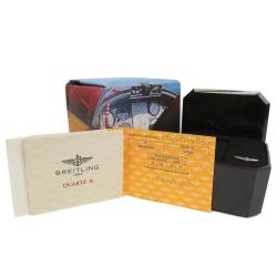 Pre Owned Breitling Blue 18K Yellow Gold And Stainless Steel Callistino B52045.1 Women's Wristwatch 28 mm