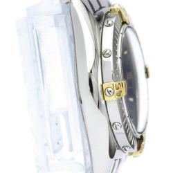 Pre Owned Breitling Blue 18K Yellow Gold And Stainless Steel Callistino B52045.1 Women's Wristwatch 28 mm